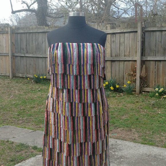 Strapless Fringe Dress - Picture 7 of 8